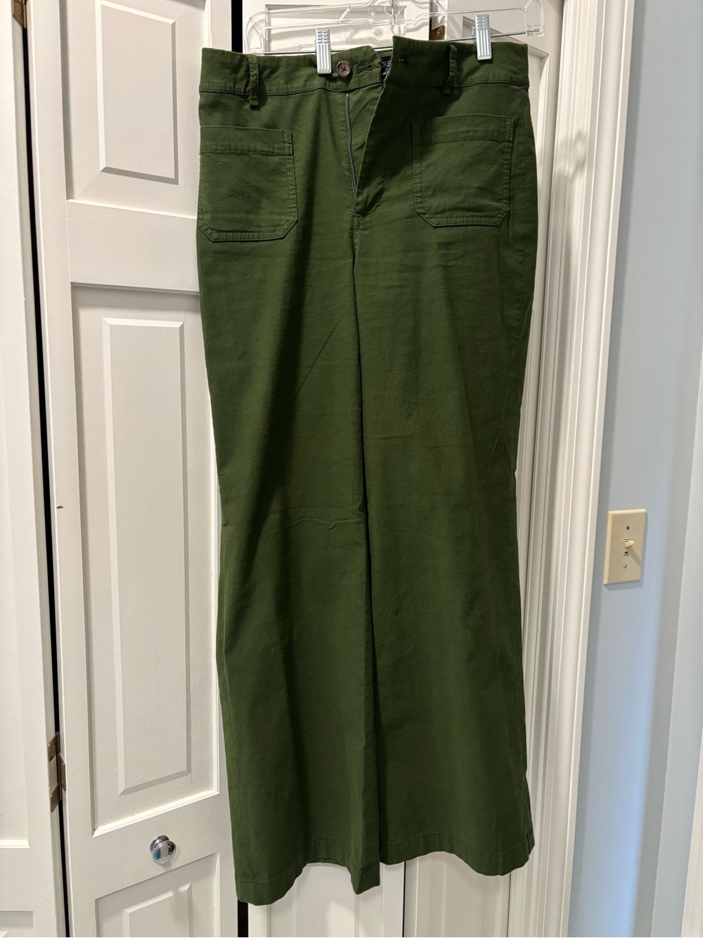 J. Crew Factory Olive Green Wide-Leg Pants size 28/size 6 - Picture 4 of 6